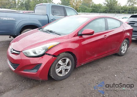 2014 Hyundai Elantra Se from USA, damaged, VIN 5NPDH4AE2EH541864